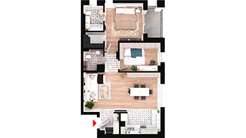Apartament 3 camere Floresti Columna Residence