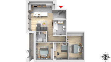 Apartament 4 camere Floresti Columna Residence